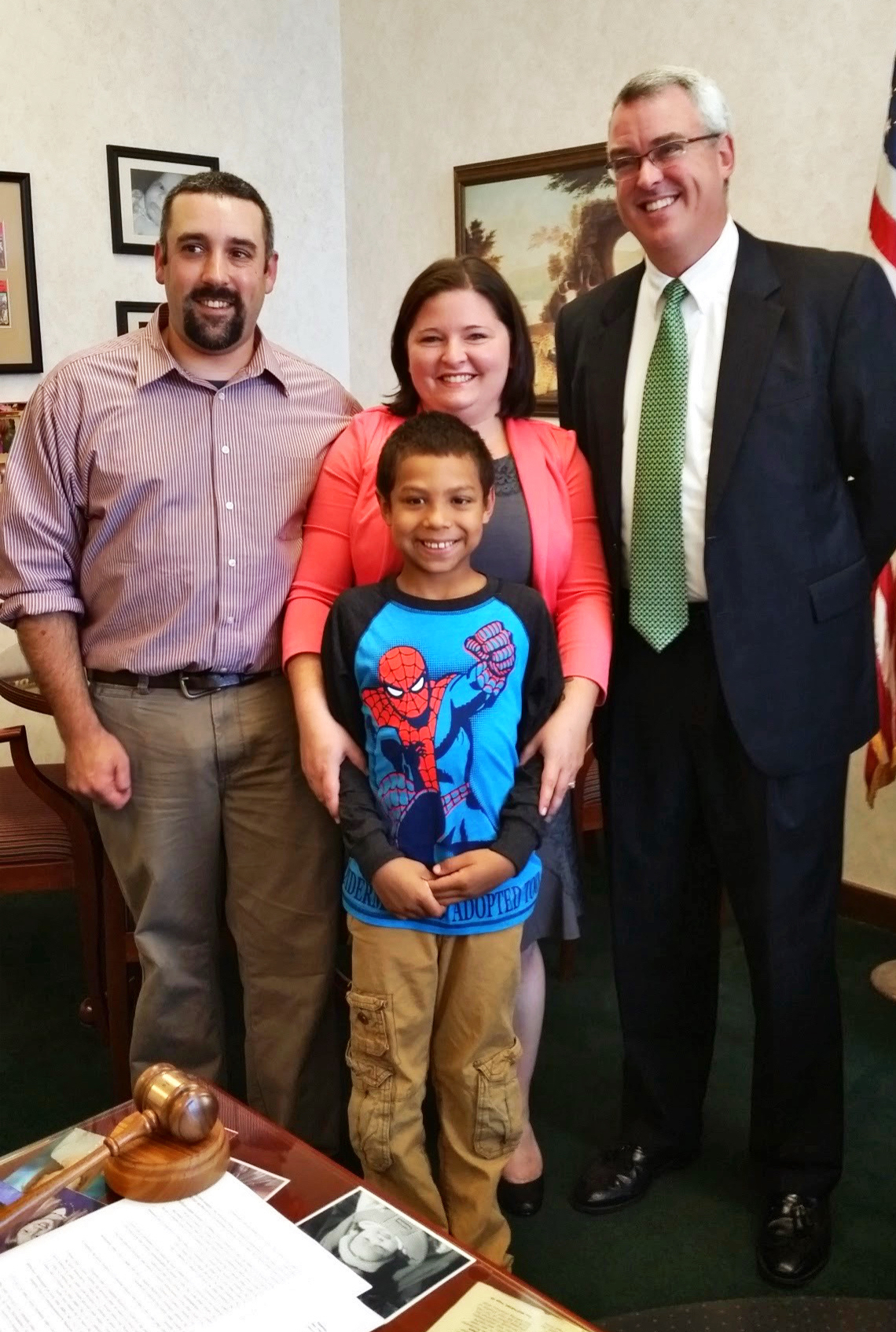 My adoption day, with Honorable John B. Gallagher